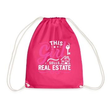 Agent immobilier - Sac de sport léger - fuchsia - Devant