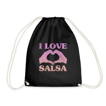 Salsa - Turnbeutel - Schwarz - Vorne