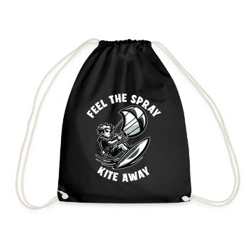 Kitesurf Sentez le cerf-volant de pulvérisation - Sac de sport léger - noir - Devant