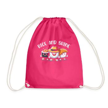 Sushi - Turnbeutel - Fuchsia - Vorne