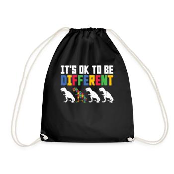Autism - Drawstring Bag - black - Front
