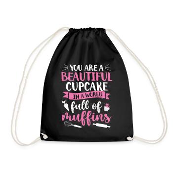 Baker Bakeries Produits de boulangerie Cadeau de cuisson - Sac de sport léger - noir - Devant