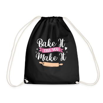 Baker - Drawstring Bag - black - Front