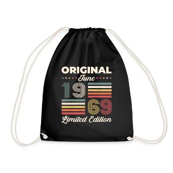 Original Juin 1969 Millésime 1969 Anniversaire 1969 - Sac de sport léger - noir - Devant