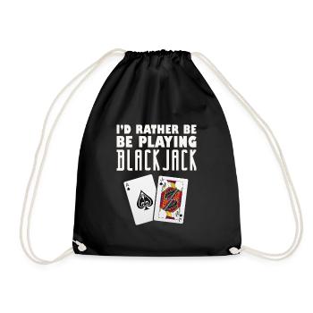 Blackjack - Drawstring Bag - black - Front