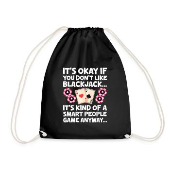 Blackjack - Drawstring Bag - black - Front