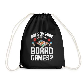 Board game - Drawstring Bag - black - Front