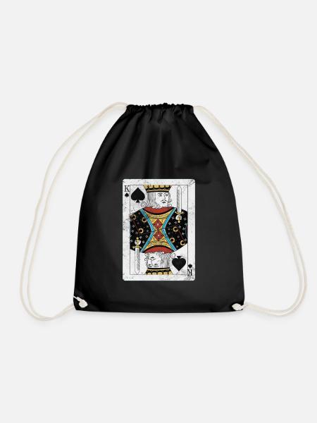 Jeu de cartes de bridge Jeu de cartes Casino Jeu de cartes Cadeau - Sac de sport léger - noir