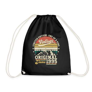 Original juin 1995 Né en 1995 29e anniversaire 95 - Sac de sport léger - noir - Devant