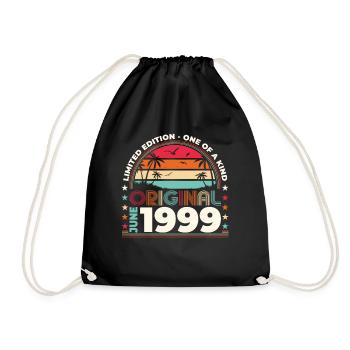 Original Juin 1999 Millésime 1999 Anniversaire 1999 - Sac de sport léger - noir - Devant