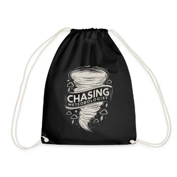 Tornade Twister Chasseur Météorologue - Sac de sport léger - noir - Devant