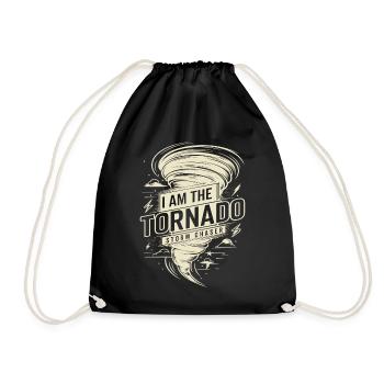 Je suis l’amoureux des ouragans Tornado Twister - Sac de sport léger - noir - Devant
