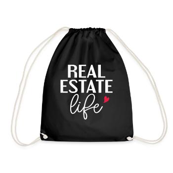 Agent immobilier Agent immobilier Cadeau d’agent immobilier - Sac de sport léger - noir - Devant