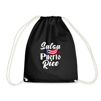 Salsa Danse Cuba Danse Latino Cours Cadeau - Sac de sport léger - noir - Devant