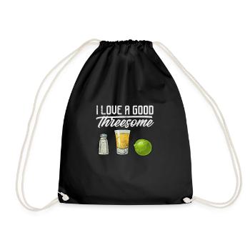 tequila - Drawstring Bag - black - Front