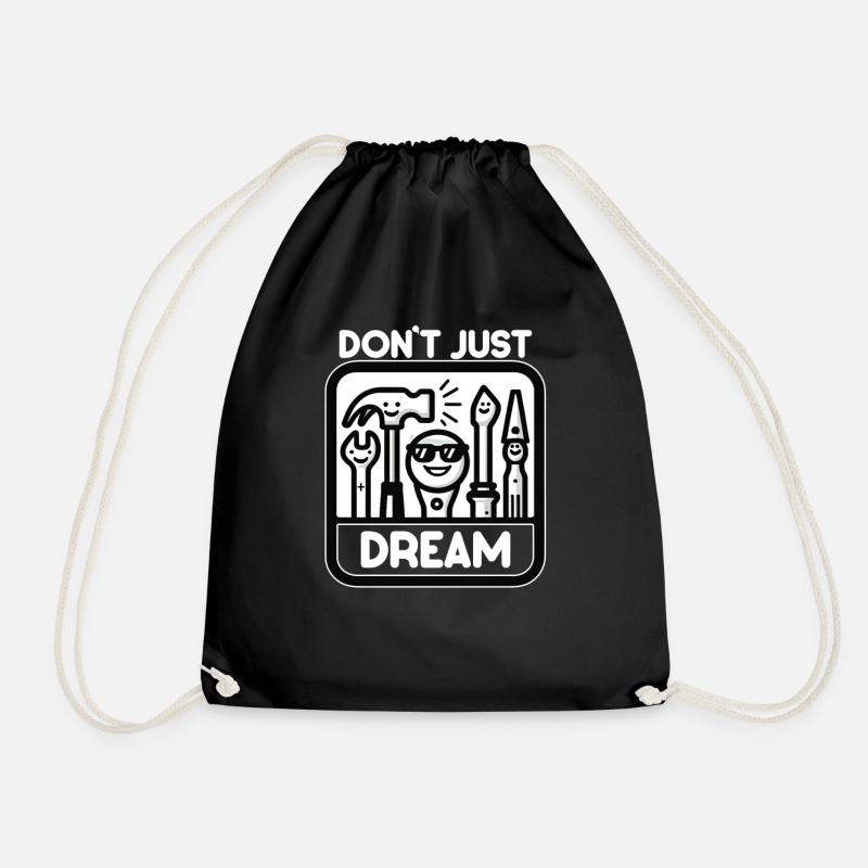 Handwerker Papa Don't Just Dream Heimwerker - Turnbeutel - Schwarz