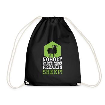 Board Game Board Games Game Night Games Gift - Drawstring Bag - black - Front