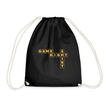 Board Game Board Games Game Night Games Gift - Drawstring Bag - black - Front