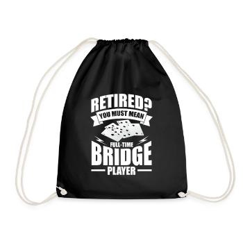 Bridge - Drawstring Bag - black - Front