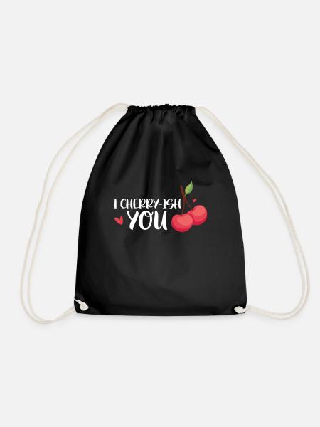 Cerisier Cerisier Fleur de cerisier Fruit Cadeau - Sac de sport léger - noir