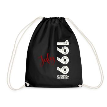 25th Birthday Legendary July 1999 Vintage 1999 - Drawstring Bag - black - Front