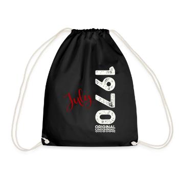 55ème anniversaire Légendaire Juillet 1970 Millésime 1970 - Sac de sport léger - noir - Devant