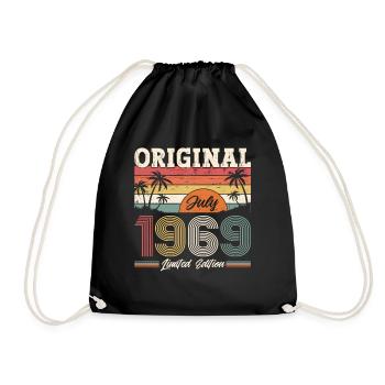 Original 1969 Vintage 1969 Birthday 1969 - Drawstring Bag - black - Front