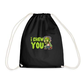 Zombie Zombie-Jäger Zombieapokalypse Geschenk - Turnbeutel - Schwarz - Vorne