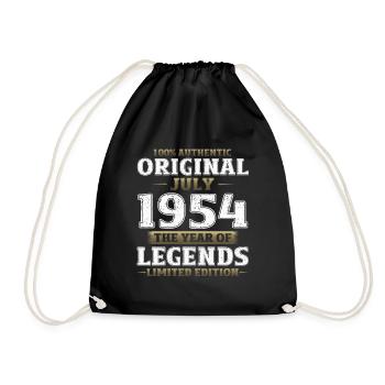 70ème Anniversaire Original 1954 Millésime 1954 - Sac de sport léger - noir - Devant