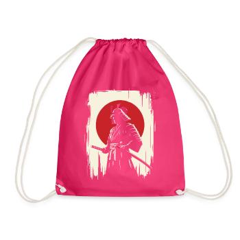 Samouraï Ronin épée guerrier de combat cadeau - Sac de sport léger - fuchsia - Devant