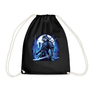 Samouraï Ronin épée guerrier de combat cadeau - Sac de sport léger - noir - Devant