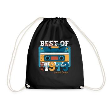Cassette 51ème anniversaire Juillet 1973 Millésime 1973 - Sac de sport léger - noir - Devant