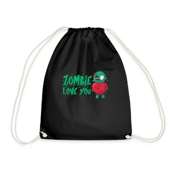 Zombie - Turnbeutel - Schwarz - Vorne