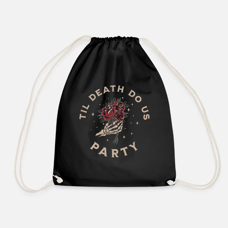Bachelor bachelor party - Drawstring Bag - black