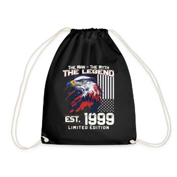 25ème Anniversaire Année 1999 Millésime 1999 Légende - Sac de sport léger - noir - Devant