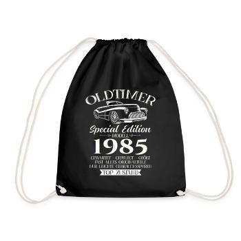 40ème Anniversaire Voiture Classique 1985 Millésime 1985 - Sac de sport léger - noir - Devant