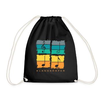 Orchestra Choir Orchestra Retro - Drawstring Bag - black - Front