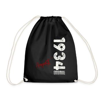 90e anniversaire Original août 1934 Né en 1934 - Sac de sport léger - noir - Devant
