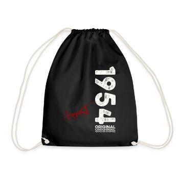 70e anniversaire Original août 1954 Né en 1954 - Sac de sport léger - noir - Devant