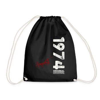 50e anniversaire Original août 1974 Né en 1974 - Sac de sport léger - noir - Devant