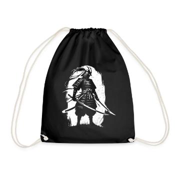 Samurai - Drawstring Bag - black - Front