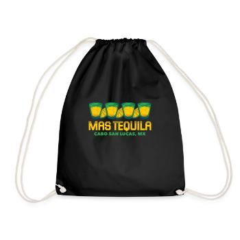 Tequila Sunrise Booze Party Mexico Gift - Drawstring Bag - black - Front