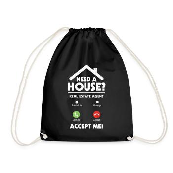 Realtor - Drawstring Bag - black - Front