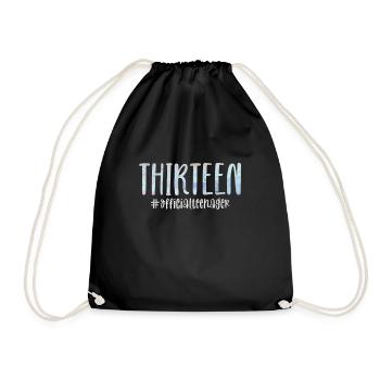 Teenager - Drawstring Bag - black - Front