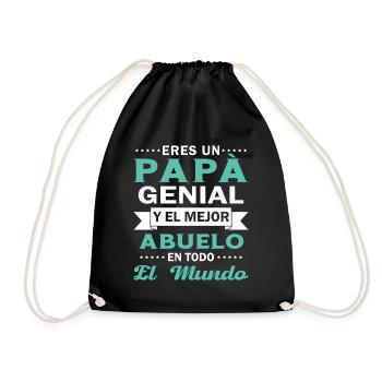 Papa cool et le meilleur grand-père du monde entier - Sac de sport léger - noir - Devant