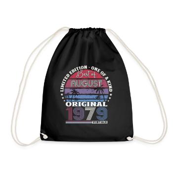 45e anniversaire Original août 1979 Né en 1979 - Sac de sport léger - noir - Devant