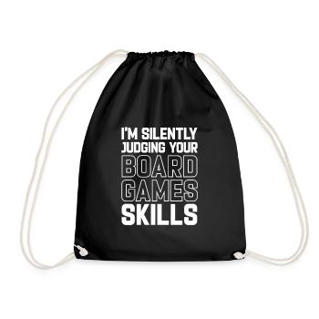 Jeux de société Jeux de société Jeux de soirée Jeux Cadeau - Sac de sport léger - noir - Devant
