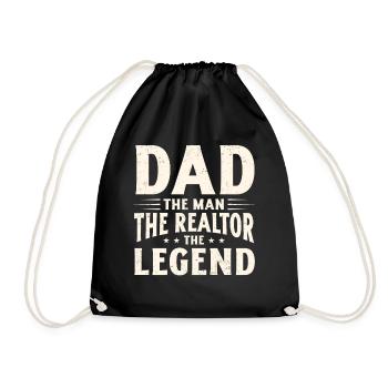 Realtor - Drawstring Bag - black - Front