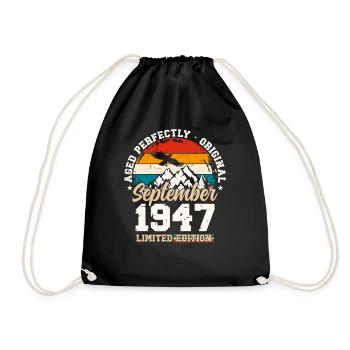 77e anniversaire Original septembre 1947 Volume 47 - Sac de sport léger - noir - Devant