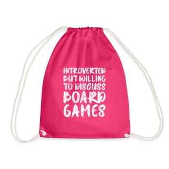 Board game - Drawstring Bag - fuchsia - Front